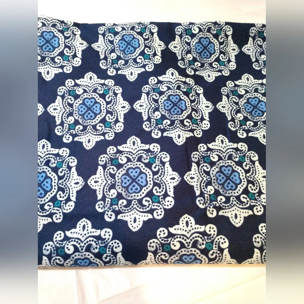 2 Yards NEW Fabric Home Decor DELHI Blue Ty Pennington Impressions